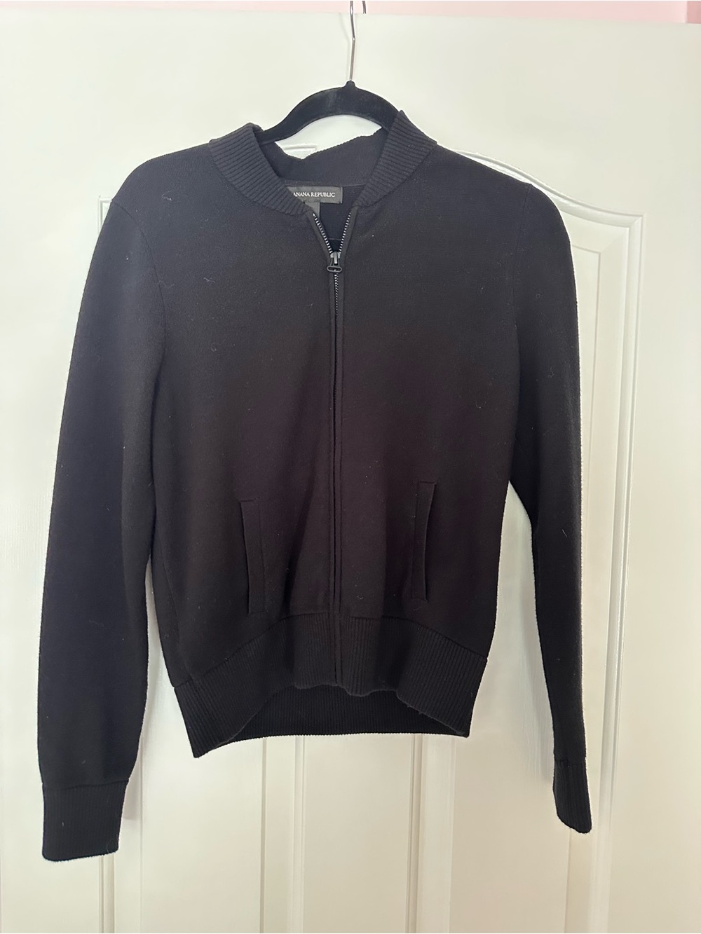 Banana Republic Black Knit Crewneck Sweater
